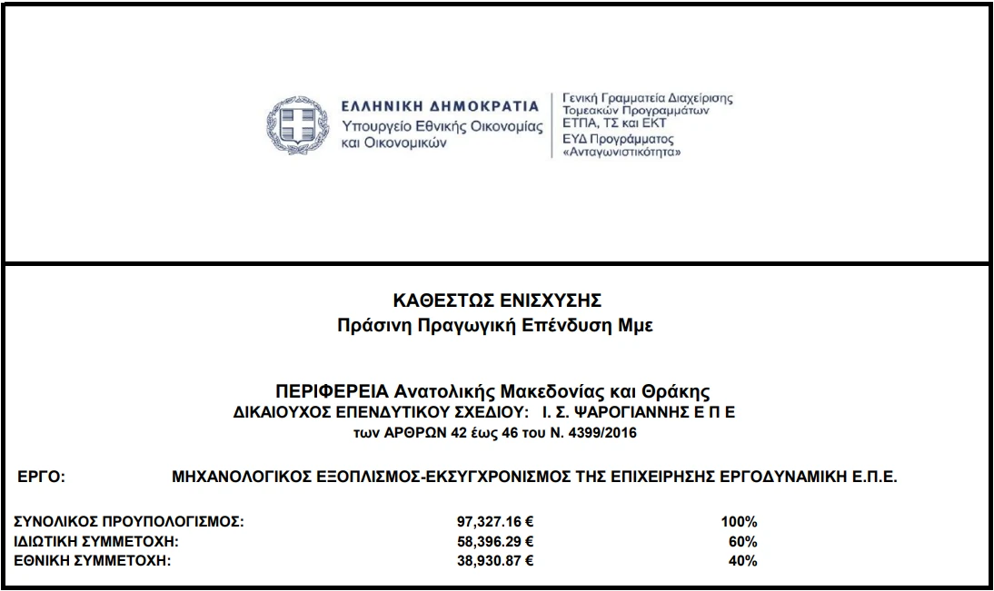 Καθεστώς Ενίσχυσης